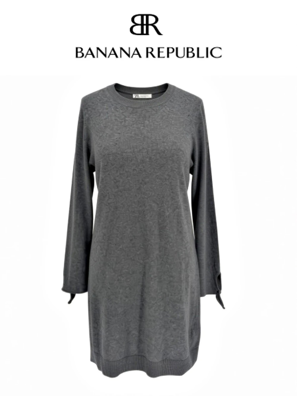 Banana Republic Gray Long Sleeve Mini Dress Size XL